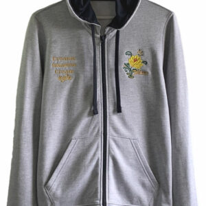 Women's hooded sweatshirt grey/navy